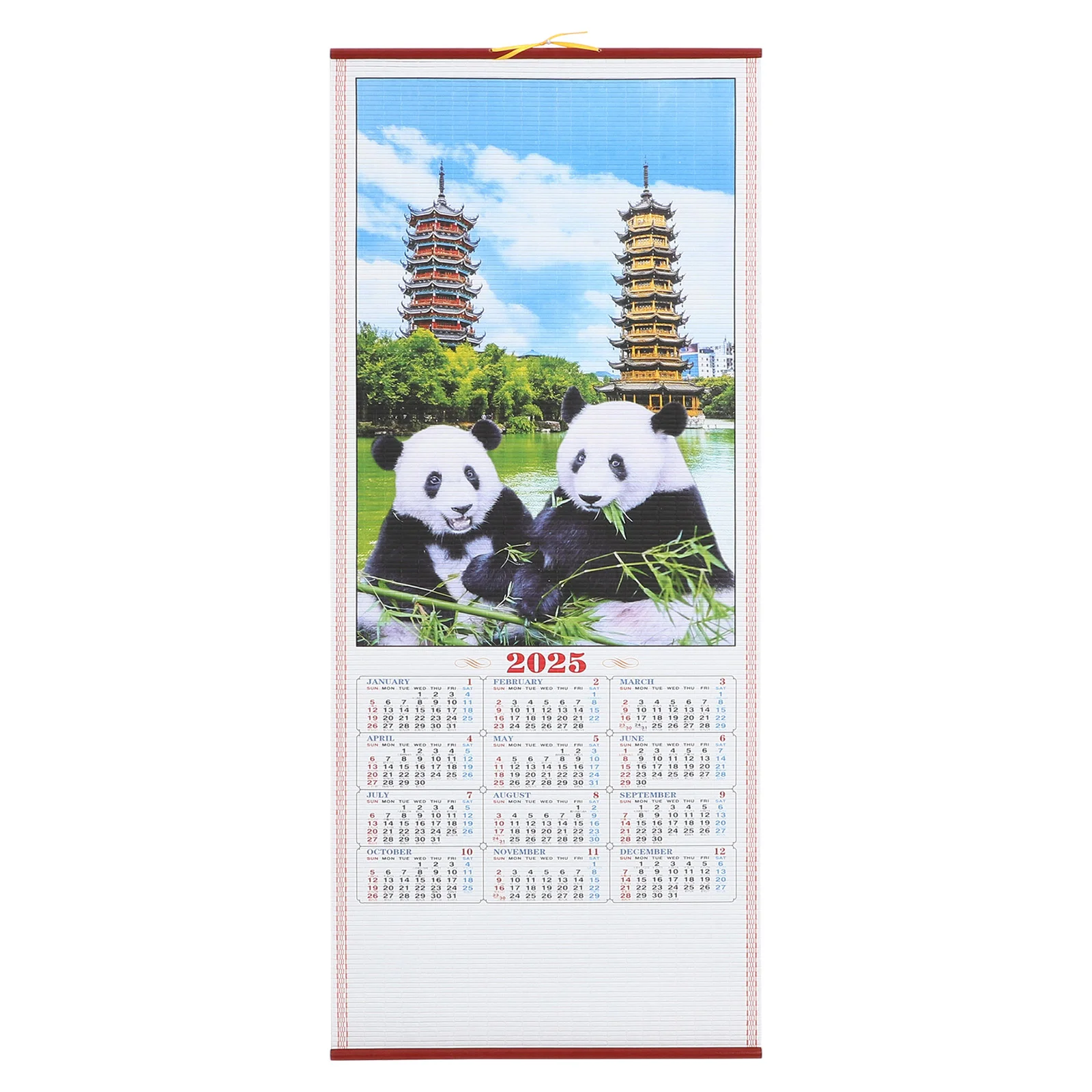 

Wall Calendar Clear Printed Hanging Digital Simple Room Daily Use Paper Family Office Swag Hook
