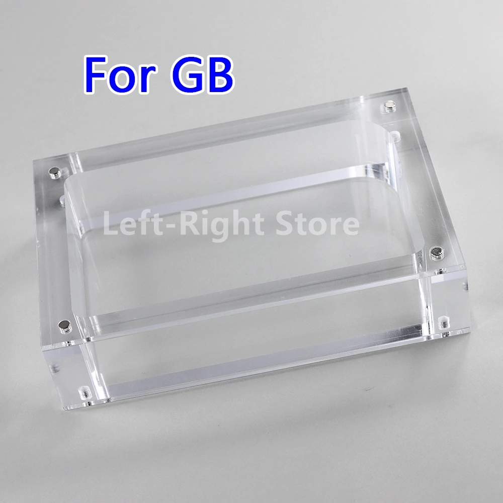 Transparente Acrílico Game Boy Console Cover, Card Slot Box, Display Stand Acessórios, Shell para GB, 1Pc