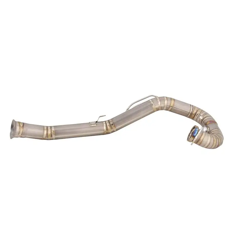 Motorcycle Exhaust Muffler Header Pipe Titanium Alloy Front Link Tube Modified Slip On For Duke 690 Enduro R 690 SMC R 2019-2024