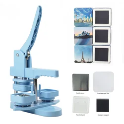 50*50mm 2inch Square Fridge Magnet Making Machine Kit Including 100 pcs Magnet Materials