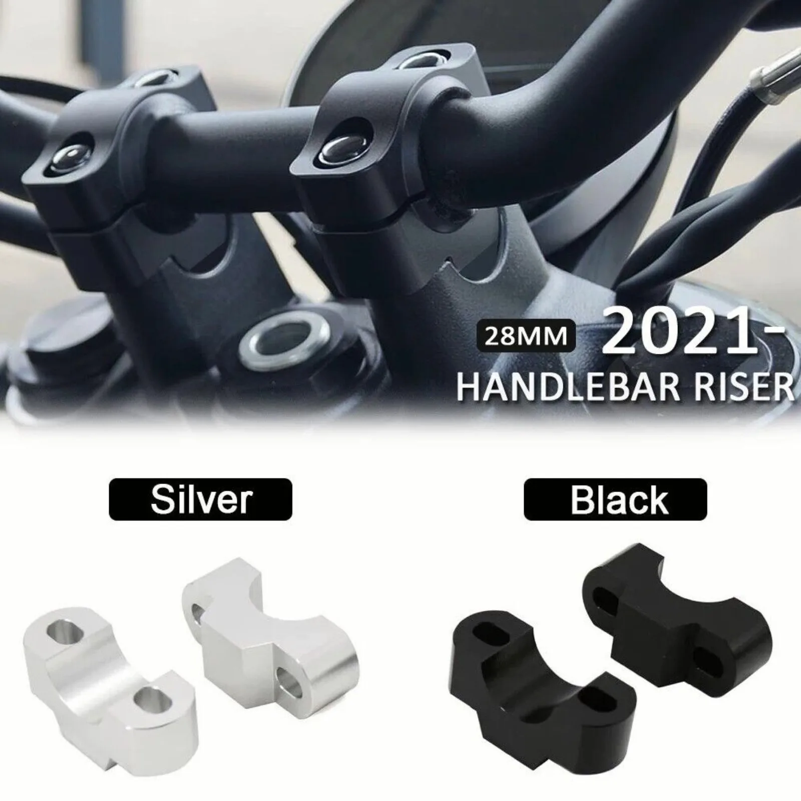 CNC Handlebar Risers Fat Bar Mount Clamp Adapter For Sport Tiger 660 2022