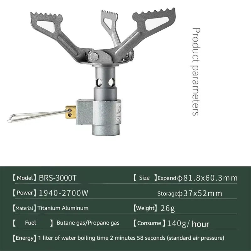 التخييم التيتانيوم موقد صغير محمول في الهواء الطلق بقاء البرية الطبخ نزهة موقد غاز معدات التخييم في الهواء الطلق موقد غاز