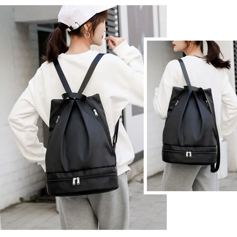 Water Wet Dry Separation Fitness Bag Waterproof Large Capacity Swimming Backpack Portable Expansion Travel Handbag Hiking