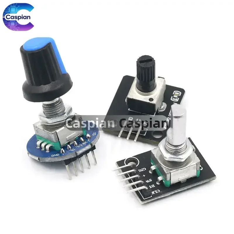 360 Degrees Rotary Encoder Module For Arduino Brick Sensor Switch Development Board KY-040 With Pins