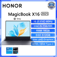 HONOR MagicBook X16 2025 Laptop Intel Core i5-13420H i7-13620H RAM 16GB SSD 512GB 1TB 16\