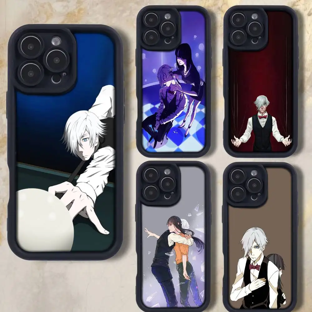 

Cool D-Death Parade-ES Phone Case For iPhone 17,16,15,14,13,12,Pro,Max,Plus,E,SE4,Air, emery Black Full Coverage TPU