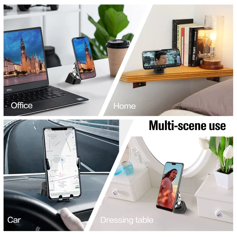 Universal Wireless Car Charger Stand Base Dashboard Mount Car Mobile Phone Holder Bracket Air Outlet Clip Accessories Parts