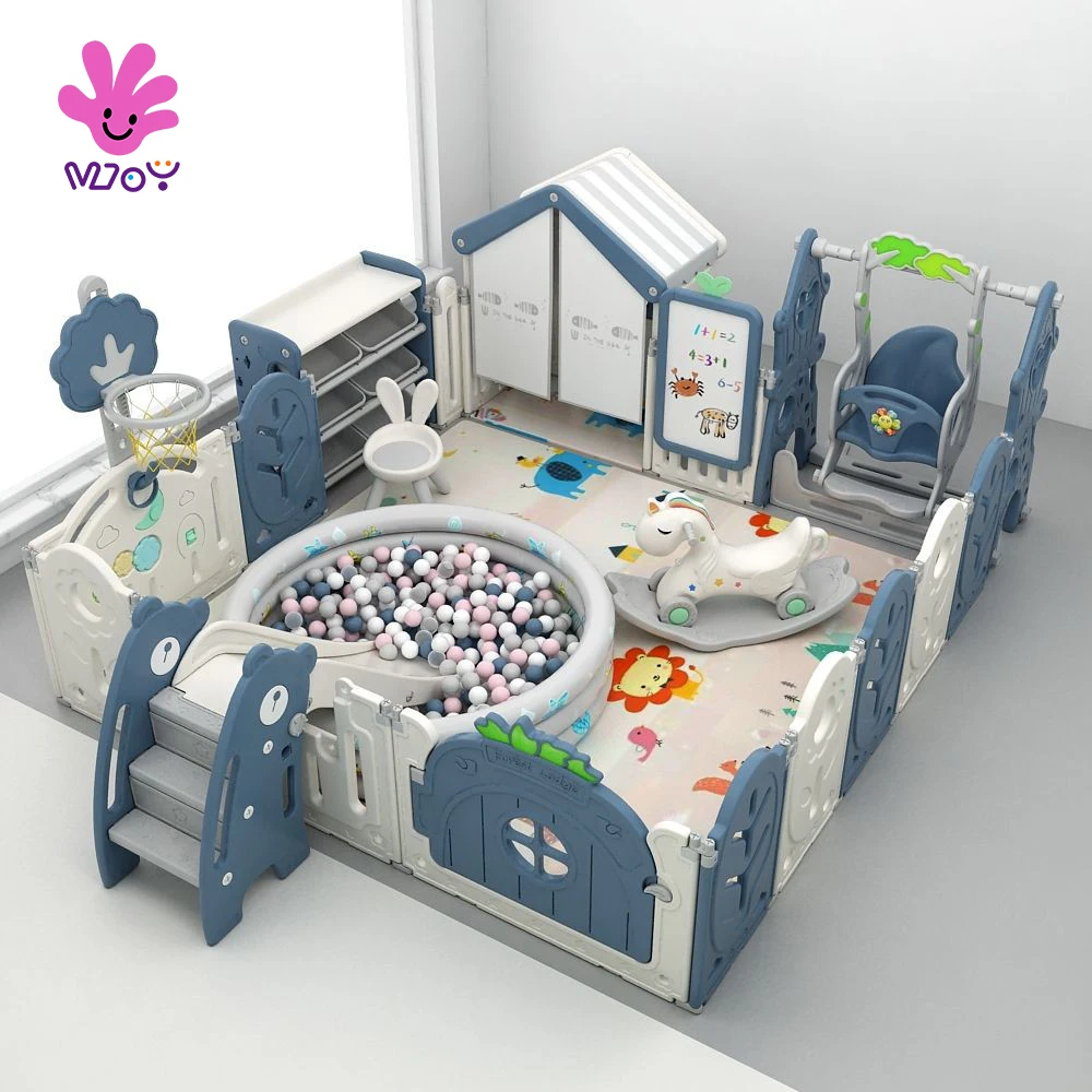 Children's Play Fence Above Ground Baby Indoor Home Park Kids Safety Crawling Mat Protective Playpen