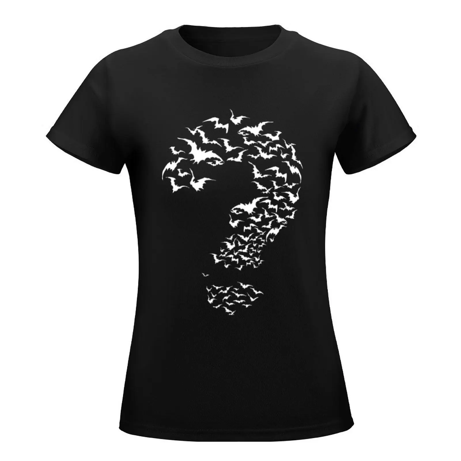 Bat The Riddler white T-Shirt shirts graphic tees tops tees Female clothing plain t shirts for Women