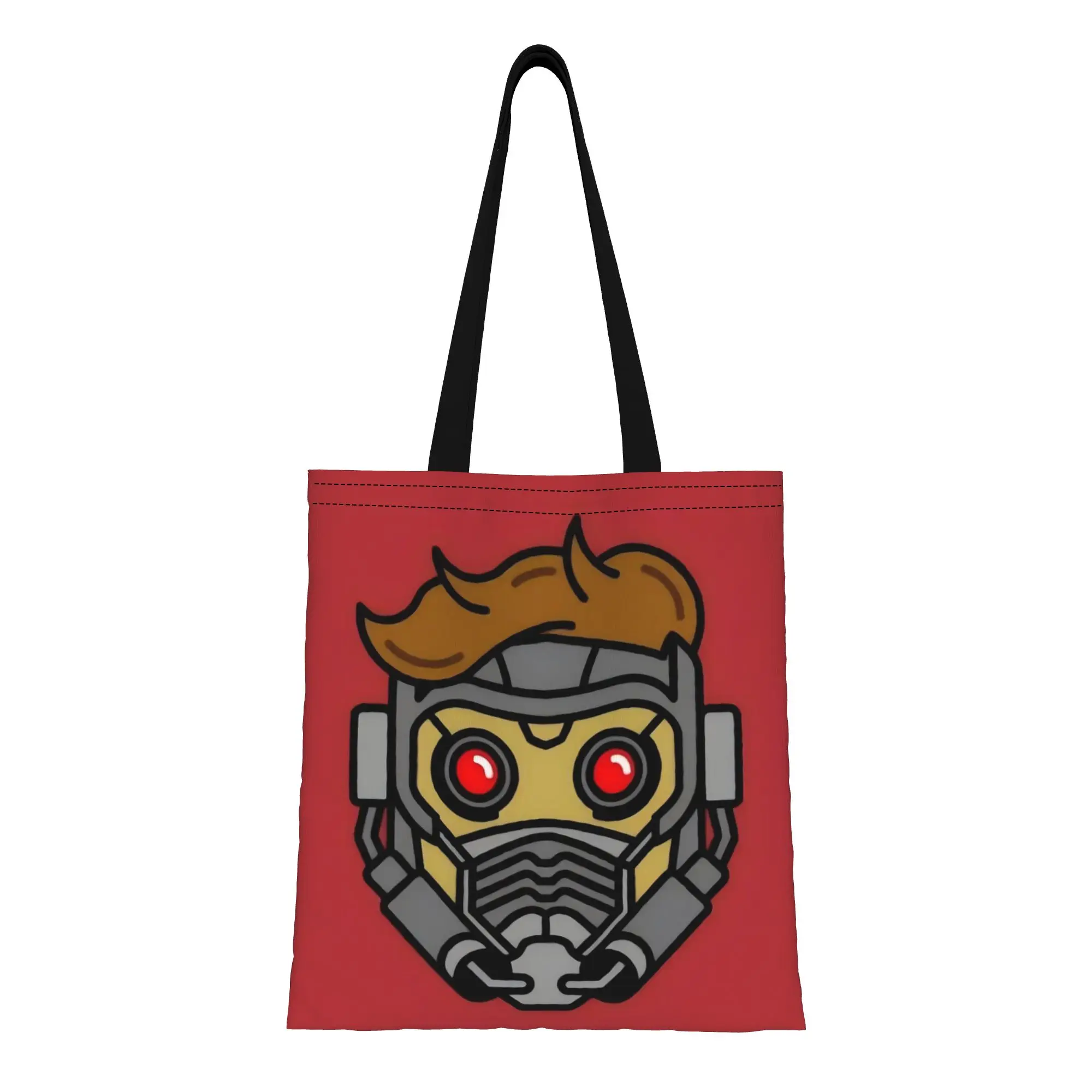 

Star Lord Marvel Canvas Tote Bag Perfect for Outdoor Women's Top-Handle Bags