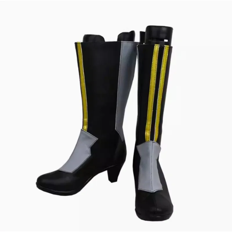 Gra Zenless Zone Zero Von Lycaon Cosplay Czarne Buty Halloween Party Męski Elegancki Strój Roleplay Fajne Buty Anime Komiks Rekwizyty