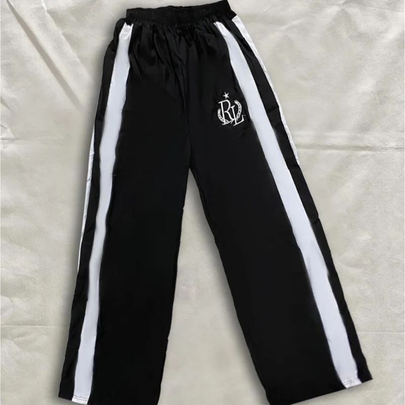 Unisex Versatile Casual Pants Loose Straight Leg Daily Commute Street Retro Basic Trendy All Match Trousers