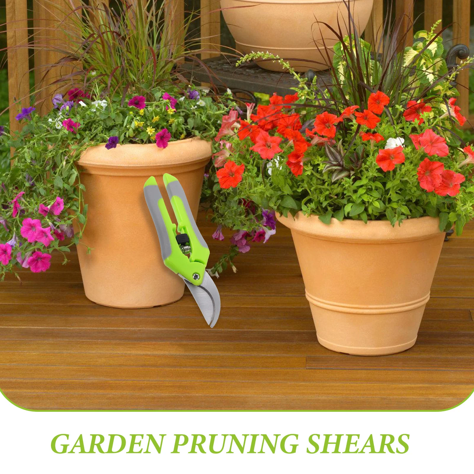 

2pcs Pruning Shears Garden Scissors Stainless Steel Lightweight Non-Slip Handle Floral Supplies Trimmers Hedge Maintenance