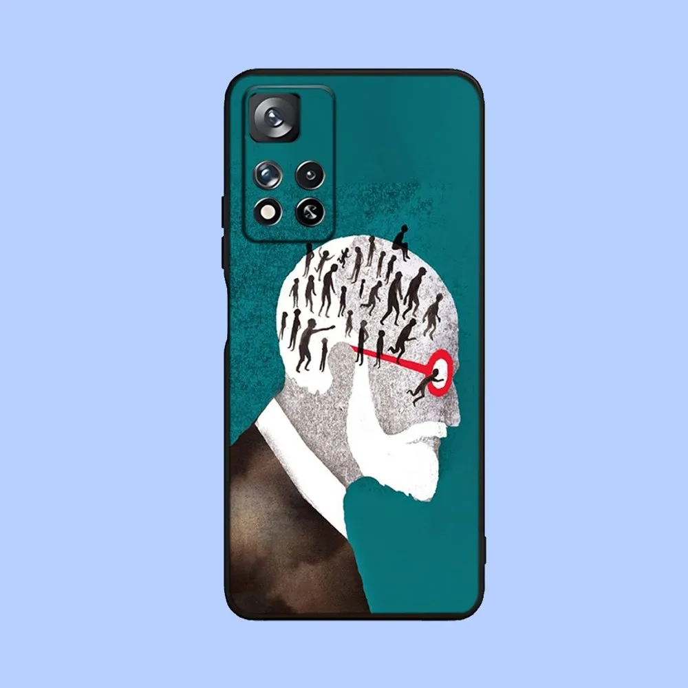 Sigmund psychoanalysis Freud  Phone Case For Samsung Galaxy A13,A21s,A22,A31,A32,A52,A53,A71,A80,A91 Soft Black Cover