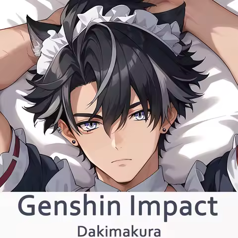 Genshin Impact Wriothesley Dakimakura 2WAY Hugging Body Pillow Case Anime Pillow Cushion Cover