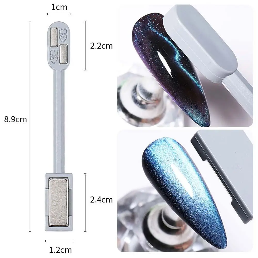 Testa di strumenti per nail art fai da te ​   Manicure Cat Eye Magnet Block Nail Art Magnet Tools Nail Polish Magnet Stick Cat Eye Magnet Stick