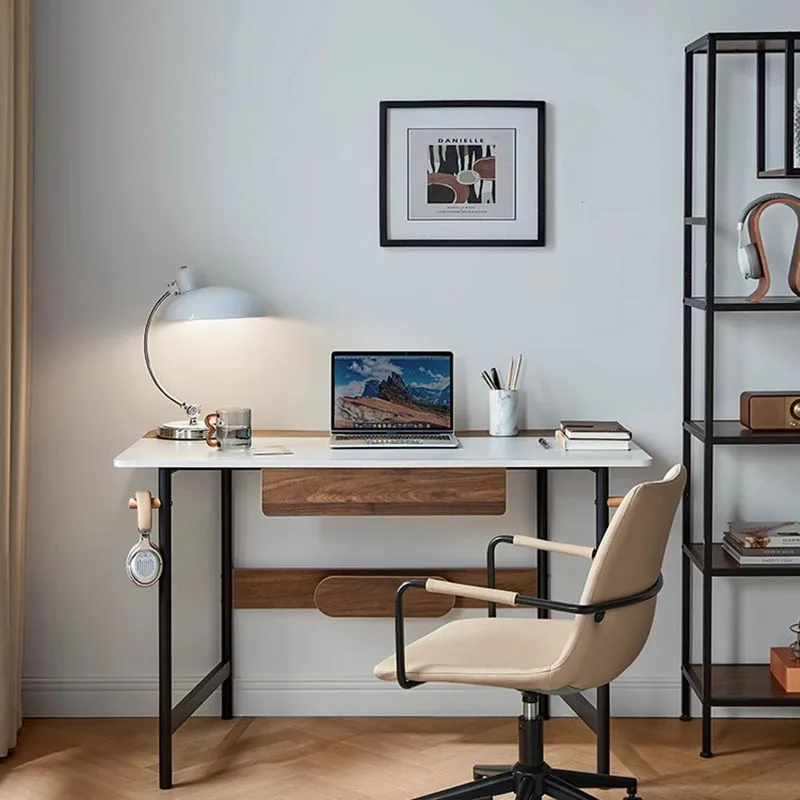 Drawers Setup Office Desk Standing Writing Shelf Vanity Computer Desks Metal Legs Bedroom Escritorios De Ordenador Furniture