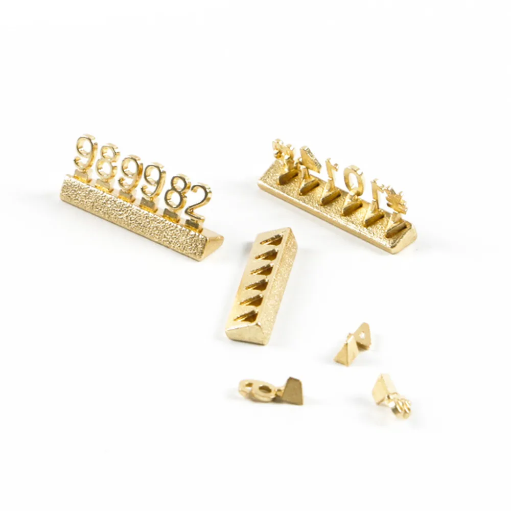 

Mini Adjustable Number Tag Jewelry Watches Retail Display Pricing Repeatable Fits Dollar Pound Euro 3D Numbers Price Blocks