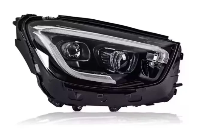 Ultra Brightness Headlights Assembly for Mercedes Benz GLC 20-22. Full LED Front Lamps Plug and Play Daytime Running Lights