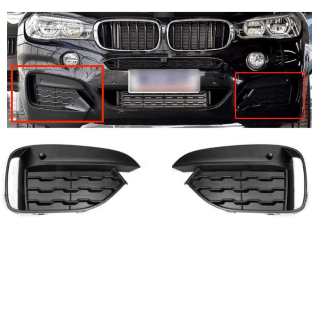 الجبهة اليسرى اليمنى مصباح الضباب غطاء مصبغة لسيارات BMW ل X6 F16M Sport 2015 2018 ملحق لتحسين الحماية والجماليات #5