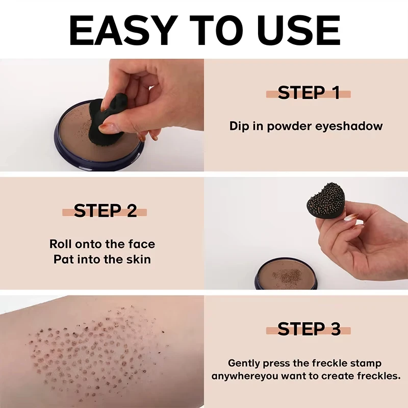 주근깨 스탬프 메이크업 도구 얼굴 자연 Sunkissed 메이크업 실물 같은 주근깨 메이크업 펜 가짜 주근깨 스탬프 주근깨 마커