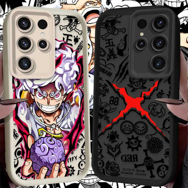 One Piece Luffy Popular Silicone Phone Case For Samsung Galaxy S26 S25 Edge S24 S23 Ultra S22 Plus S21 FE A07 A17 4G A37 A57 5G
