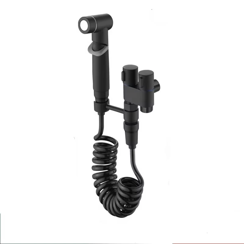 

Bidet toilet sprayer set spray water bathroom handheld bidet sprayer toilet shower double outlet angle valve toilet accessories