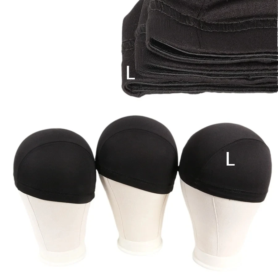 

Черная шапочка для париков - эластичная куполообразная сетчатая шапочка для парика, мягкая удобная сетка для волос, аксессуар для инструментов для париков своими руками, S-M-L, три размера