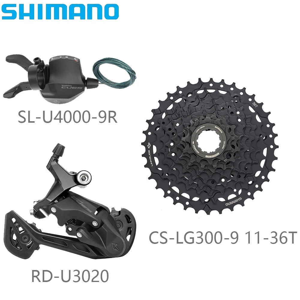 

9-скоростной переключатель передач SHIMANO U4000, задний переключатель передач U3020, детали для горного велосипеда 36T/41T