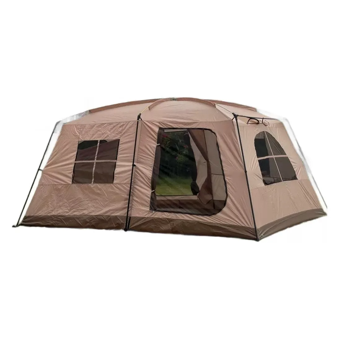 

Portable Outdoor Rain and Sun protection Canopy Two Rooms One Room Luxury Camping Tent