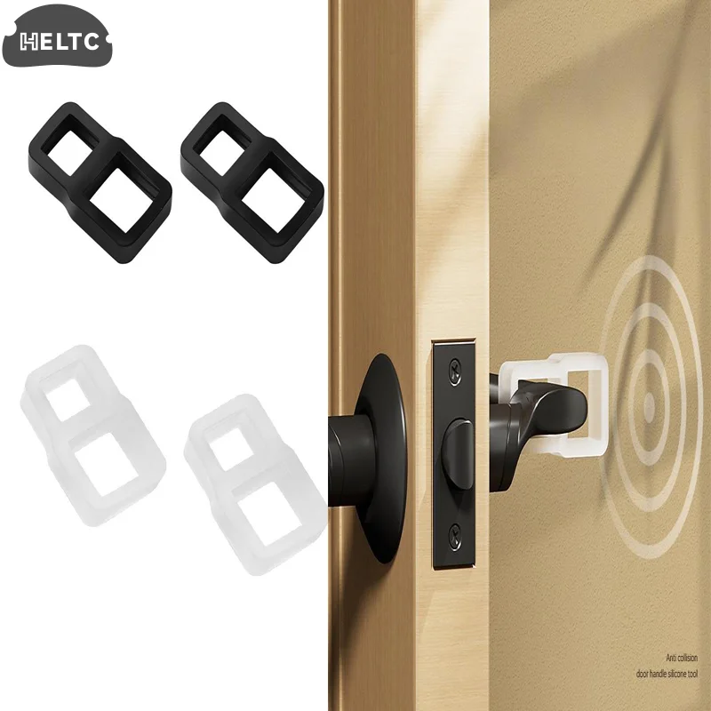 

1Pcs TPE Door Stops Silicone Door Handle Buffer Wall Protection Door Knob Bumper Furniture Protected Crash Pads Shockproof Rings