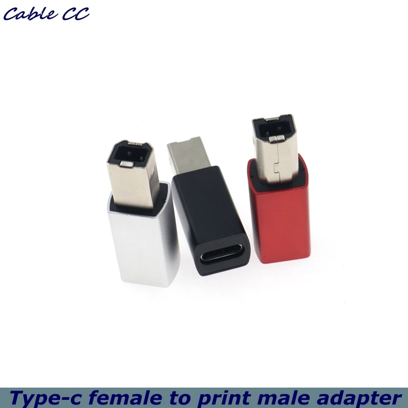 Black USB Type C Female to USB B Male Adapter for Scanner Printer Converter USB 3.1 Data Transfer  MIDI Controller Keyboard