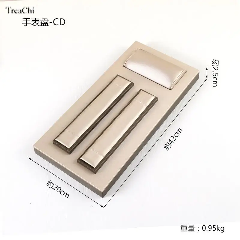 Pu Watch Display Stand Jewelry Display Props Jewelry Watch Display Stand Window Counter Display Watch Stand Storage Tray