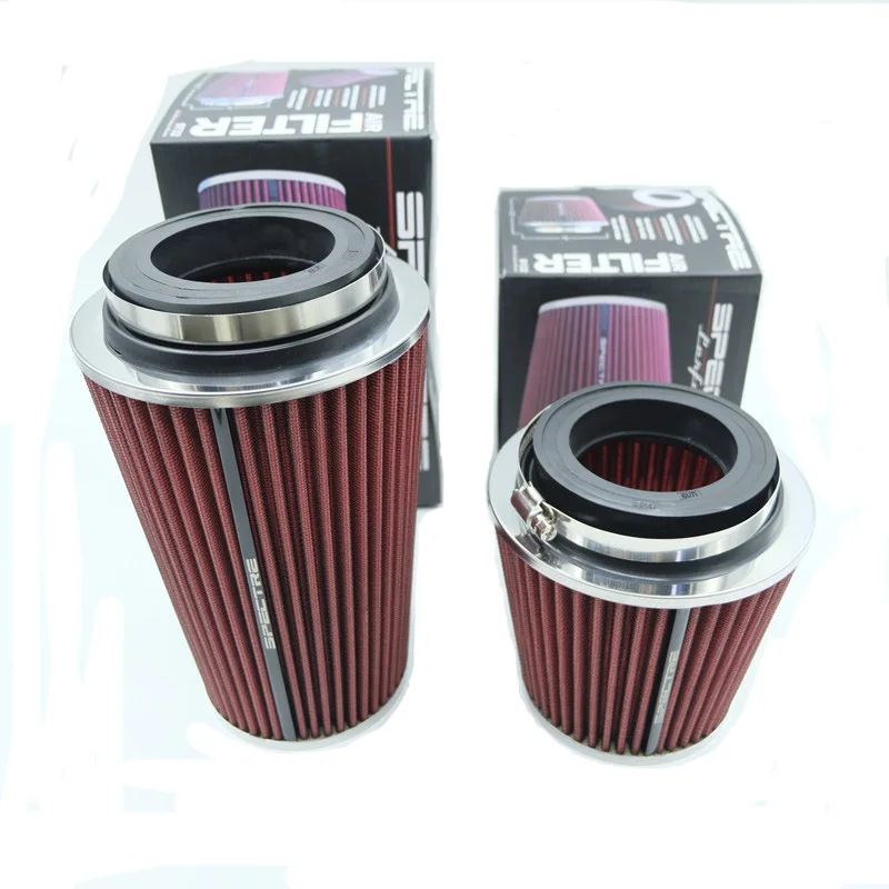 Car Air Filter High Flow Intake FilterIntake Filter Sport Power Mesh Cone Cold Air Induction Kit Universal Car Parts 76/89/101MM