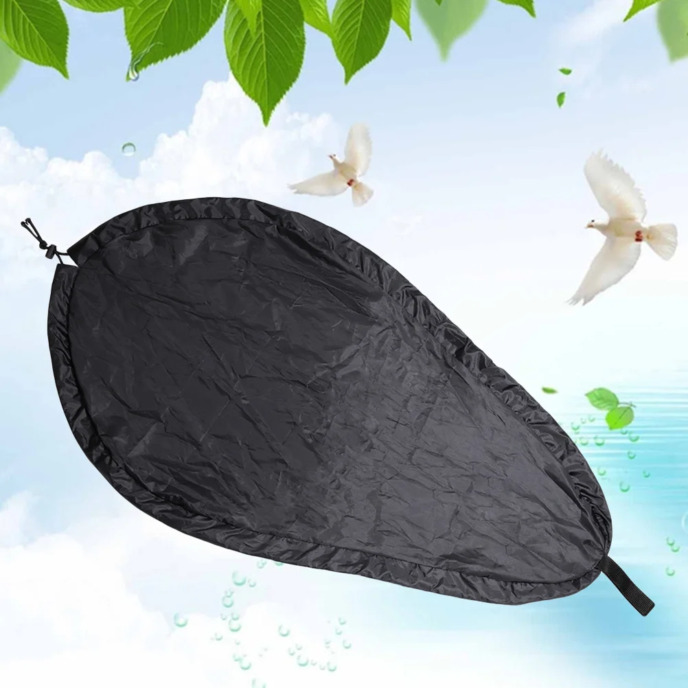 Ocean Kayak Cover Black Supplies Rain-resistant Banner Seat Bug-resistant Tear-resistant