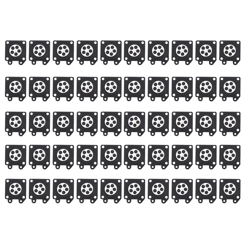 ABYL 50 pièces pièces de carburateur tronçonneuse carburateur Membrane tampons pour Zama tronçonneuse carburateur 2500/3800/4500/5200/5800 accessoires