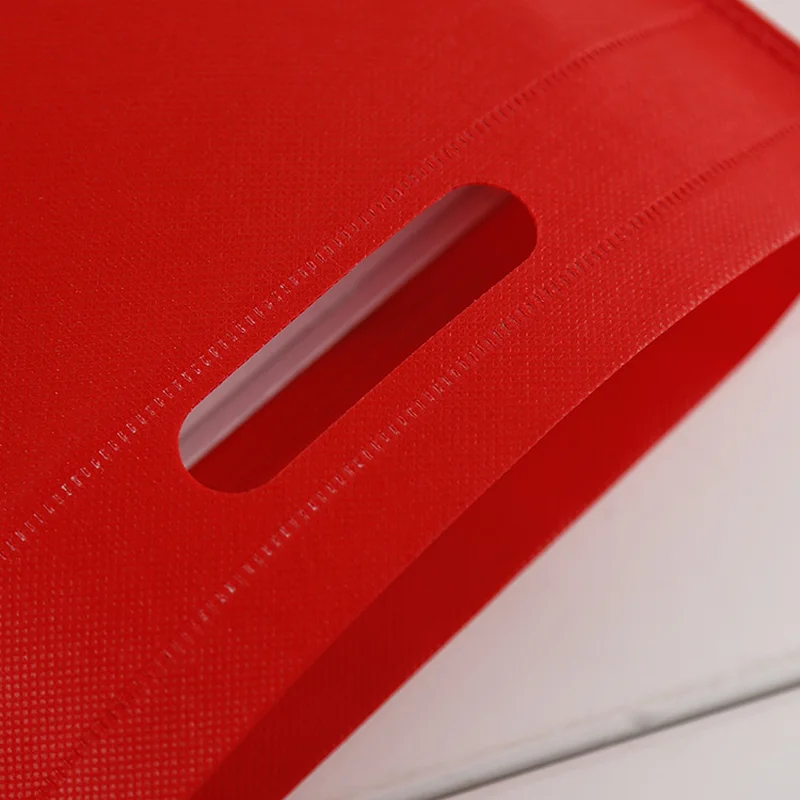 100pc Non Woven Shopping Bag Reusable Fabric Biodegradable Color Eco Organizer Printed Custom Logo