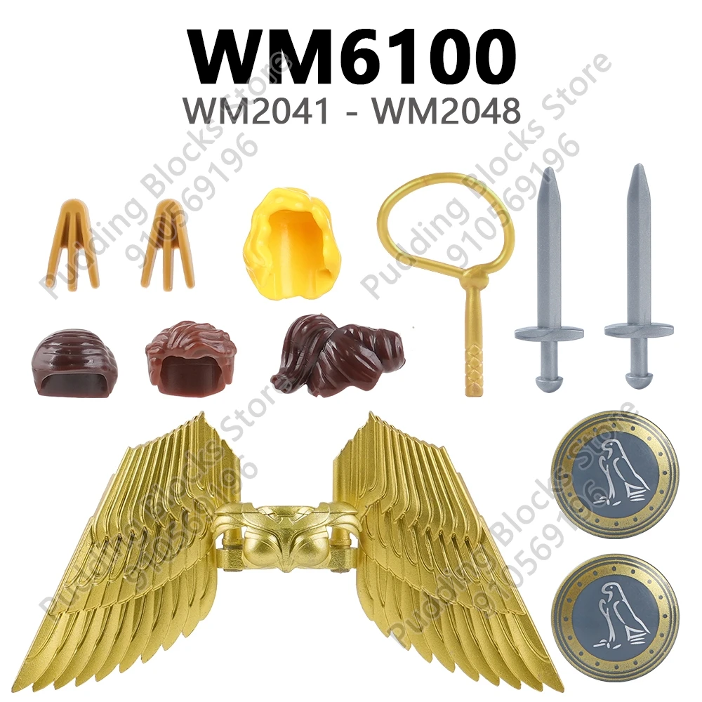 WM6100 Compatible Action Figures WM2041 WM2042 WM2043 WM2043-A WM2044 WM2045 WM2046 WM2047 WM2048 Parts Bricks WM Blocks Toys