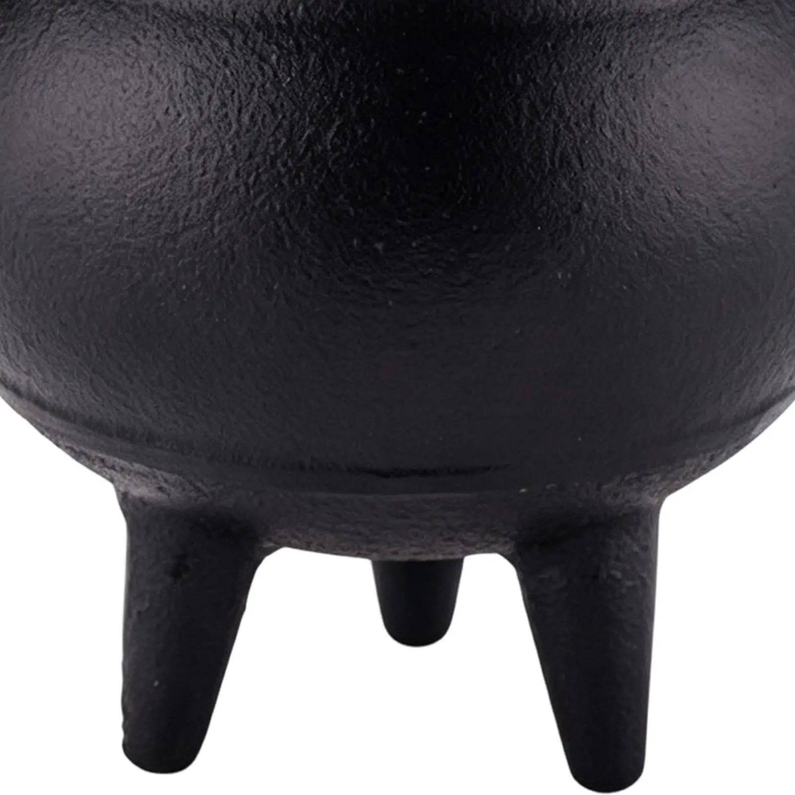 Witch Cauldron Spooky Halloween Black Candy Bowl Incense Burner With Lid Mini Cauldron Witches Pot For Table Desk Fireplace