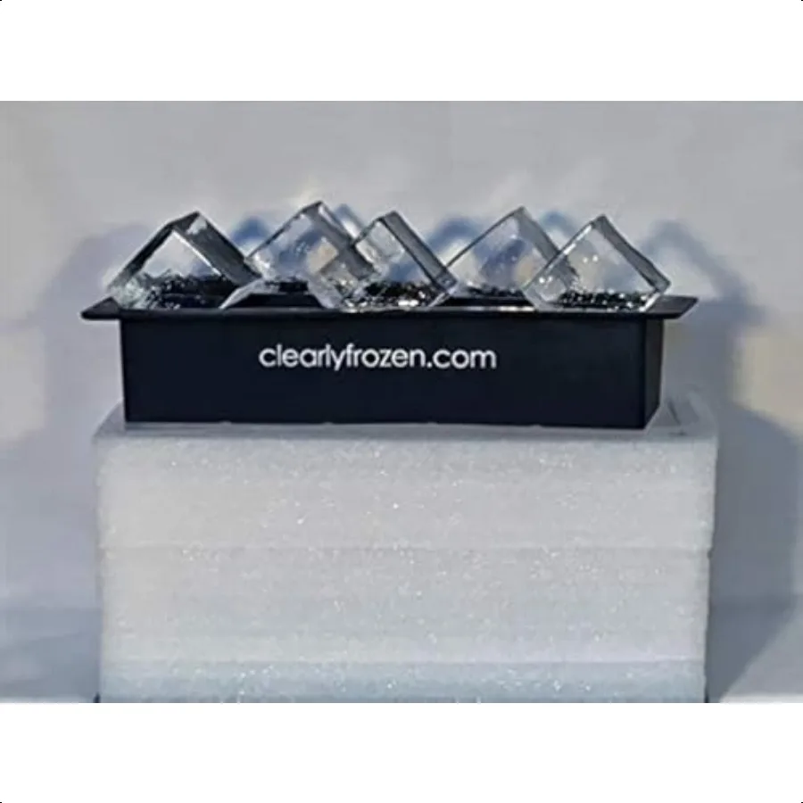

Highest Rated 4.6 Star Highest Capacity (Ten 2 Cubes) Clear Ice Tray What BEST and MOST