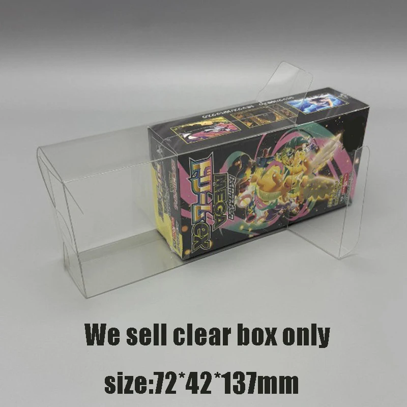 Para TCG: Estojo Transparente para Exibição e Armazenamento - Compatível com a Versão Japonesa MEGA Mew EX Gold Box e Charizard X M2a