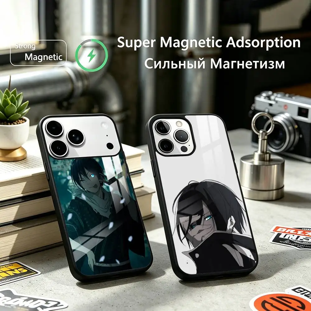 Noragami Yato Anime Phone Case For iPhone17,16,15,14,13,12 Plus,Pro Compatible with magnetic wireless charging