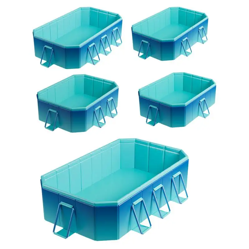 

Large Family Swimming Pool 1.6-3M Foldable Frame Pools Thickened Wear-Resistant Outdoor Party Non-Inflatable Water Games