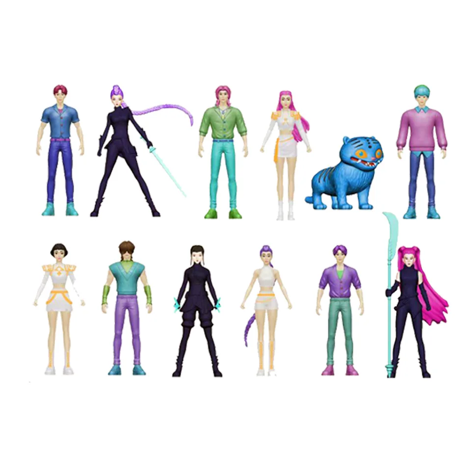 Anime Kpop Demon Hunters Action Figure Toy blind box Derpys Tiger Ranimeumi Mira Zoey Sussy Figurine Doll For Fans Christma Gift