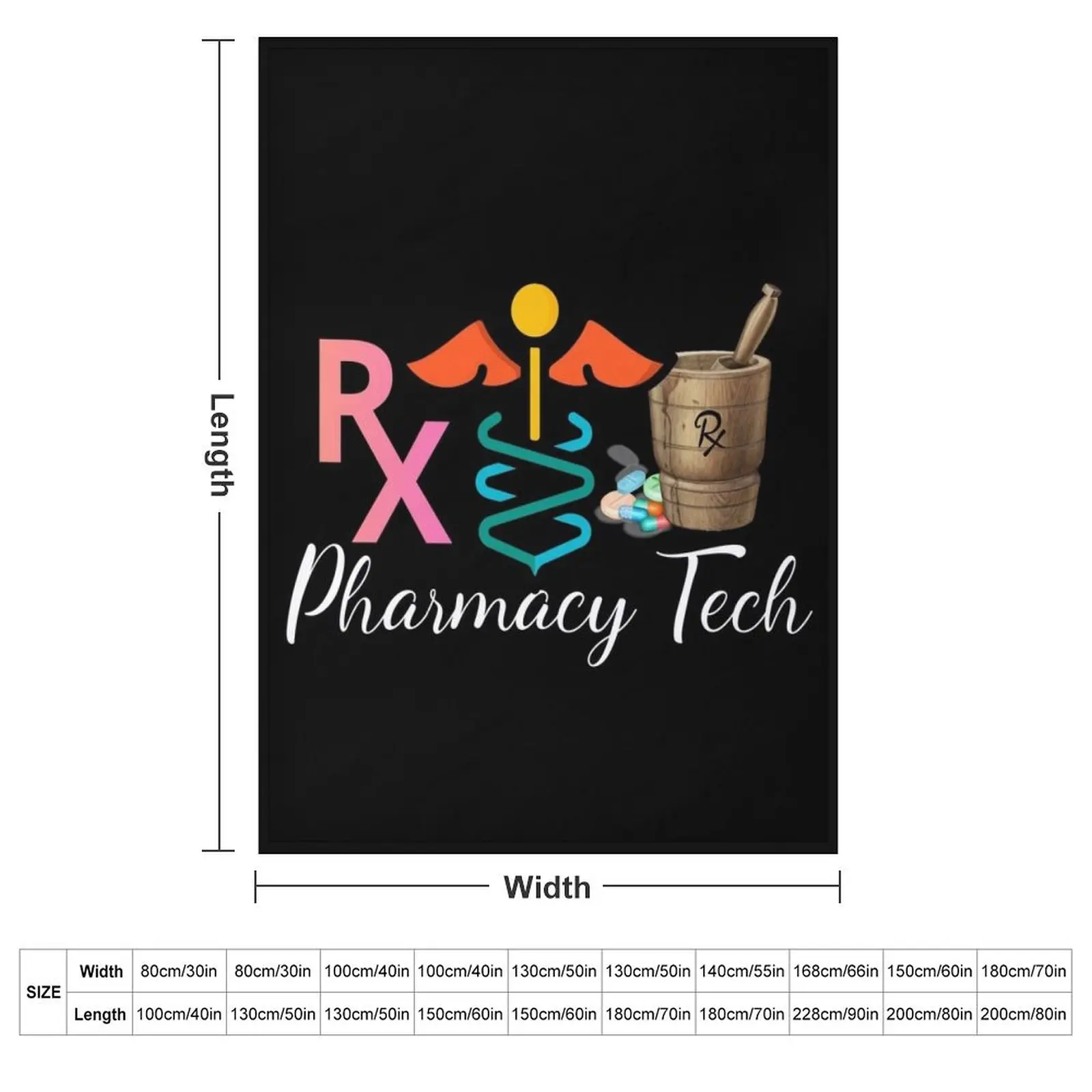 Pharmacy Tech Medicine Pharmacy Technician Throw Blanket anime Decorative Beds Cute Plaid Thermal Luxury St Moving Blankets