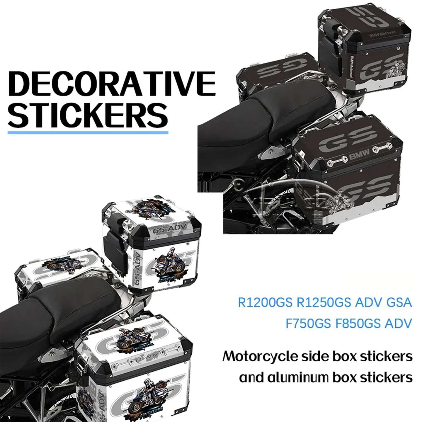 

New Trunk Adventure Reflective Sticker Protective Pad Decoration Uitable for BMW Aluminum Box R1250GS F850GS R1200GS Motorcycle