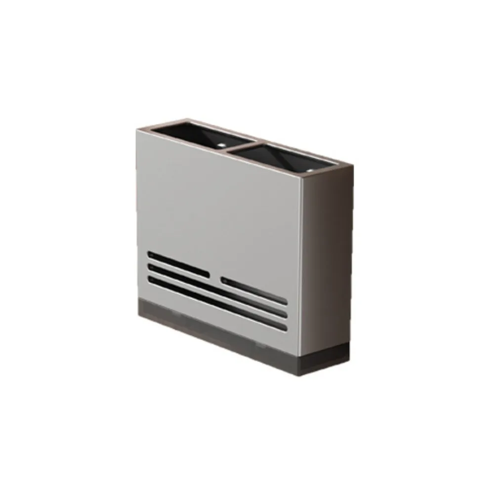 

Wall Mounted Chopstick Tube Rust-proof Wear-resistant Cutter Holder Carbon Steel with Drain Pan Chopstick Holder Kitchen