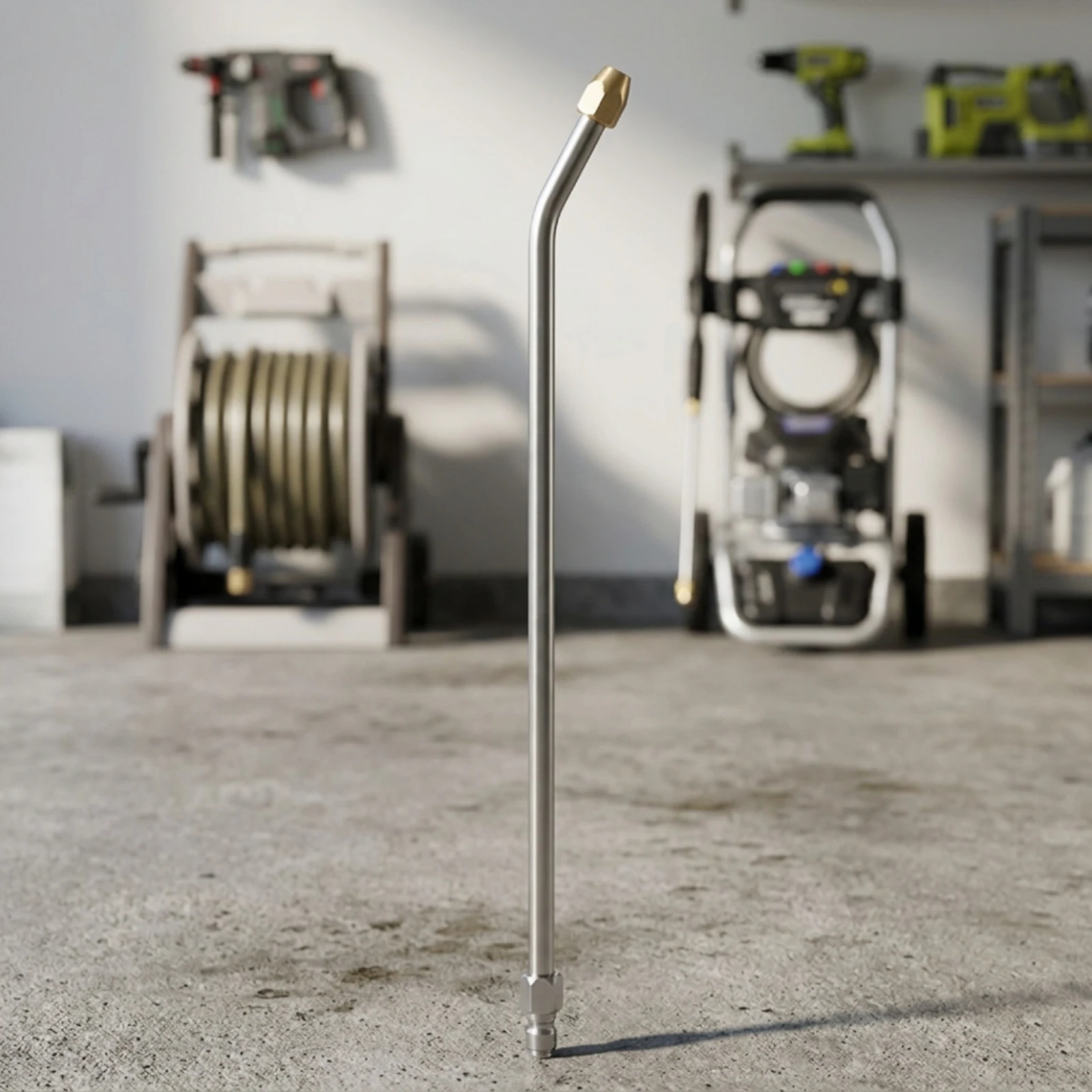 Angled Pressure Washer Lance Metal Pressure Washer Wand with Quick Connect Spray Wand with Brass Nozzle Long-Lasting Easy to Use