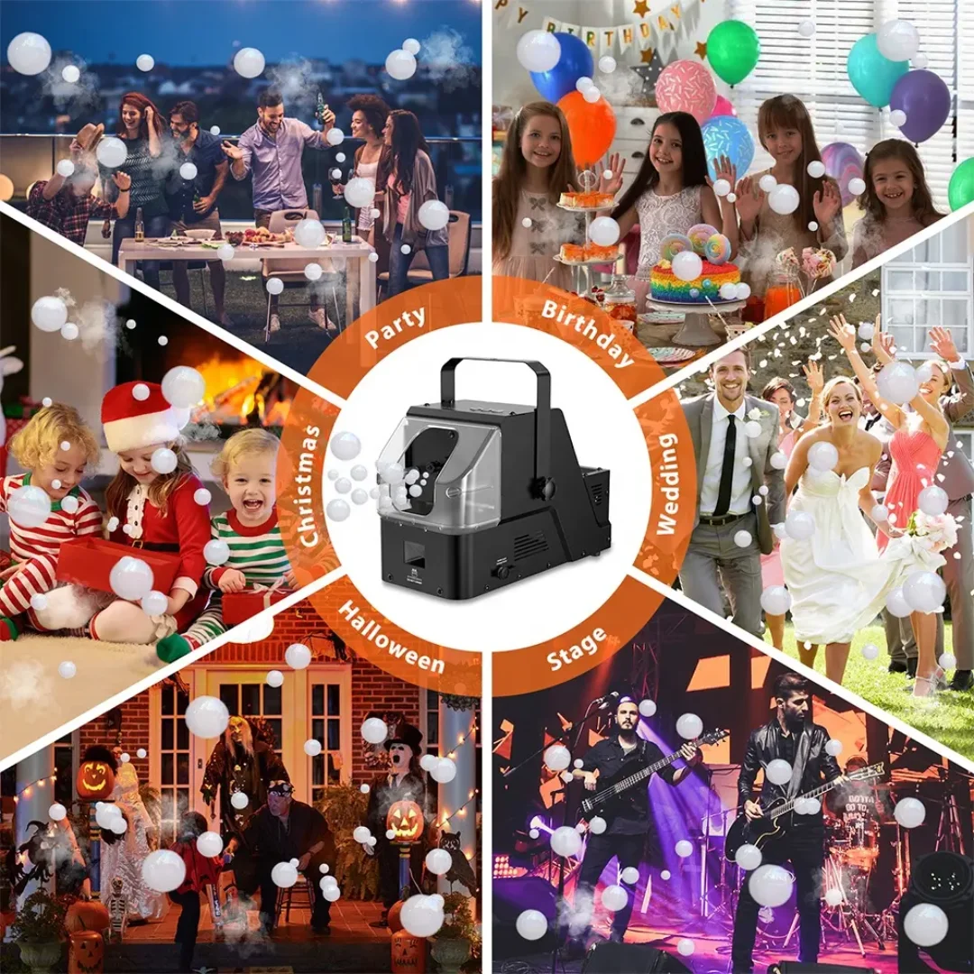 Bolha de nevoeiro, bolha, apenas nevoeiro, máquina 3 em 1 para palco festa de casamento festival presente de aniversário natal halloween brinquedo infantil