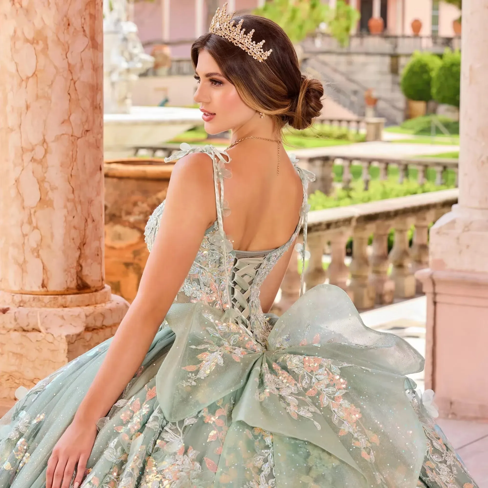 ANGELSBRIDEP Лавандовое платье Quinceanera бальное платье 3D Цветы аппликация бисером бант сзади милое 16 Vestidos De 15 лет День рождения Лидер продаж